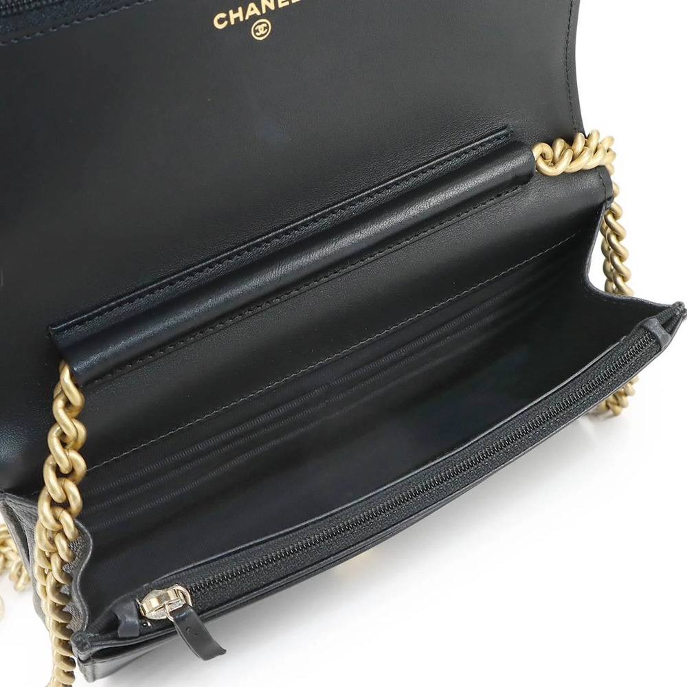 CHANEL Black Caviar Leather Wallet - Picture 8 of 10
